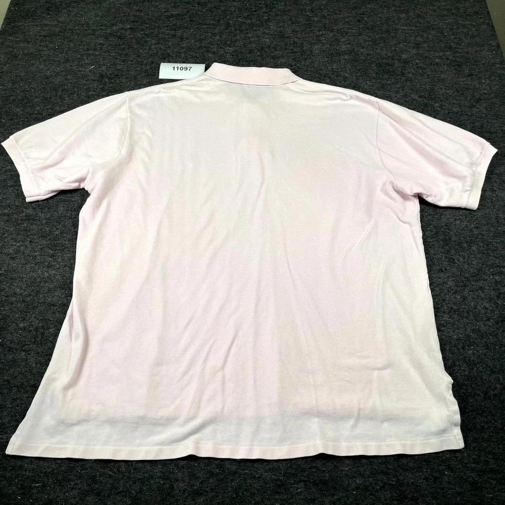 Vintage Polo Ralph Lauren Polo Shirt Mens 2XL Pink Cotton Side Slit Golf